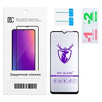 Защитное стекло "Премиум" для Realme C11/C15/C21/C11 2021/C21Y/C25s/Narzo 50i/50A Черный