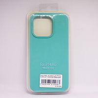 Чехол Silicon case_ низ закрыт_для iPhone 14 PRO (6.1") 2022 №21 бирюзовый