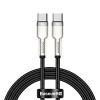 Кабель Type-C - Type-C Baseus Cafule Series Metal Data Cable Type-C to Type-C 100W 1m Black