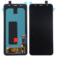 Дисплей для Samsung Galaxy A6+ 2018 (A605F) в сборе с тачскрином Черный - (OLED)