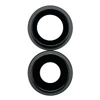Стекло камеры для iPhone 12/12 mini (комплект 2 шт.) Черный