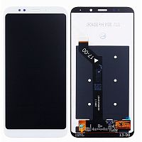 Дисплей для Xiaomi Redmi 5 Plus в сборе с тачскрином Белый - Оптима