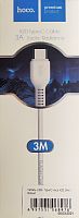 Купить Кабель USB - Type-C Hoco X20 (3A, 3 м) Белый с доставкой