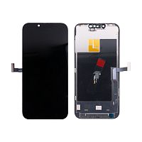 Дисплей для iPhone 13 Pro (A2640) в сборе с тачскрином Черный - (Soft OLED) (площадка под IC)