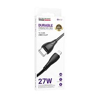 Кабель Type-C - 8 pin Borofone BX121 Durable charging Type-C - Lightning PD27W 1м. черный Black