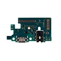 Шлейф для Samsung Galaxy M31s (M317F) плата системный разъем/разъем гарнитуры/микрофон - Премиум
