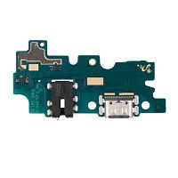 Шлейф для Samsung Galaxy A30s (A307F) плата системный разъем/разъем гарнитуры/микрофон - Премиум