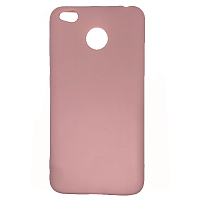 Чехол Cиликон матовый /тех.пак/ для Xiaomi Redmi 4X розовое золото