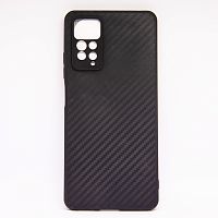 Чехол CARBON Силикон с текстурой карбон для Xiaomi Redmi NOTE 11 PRO_5G (2021) чёрный