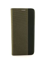 Чехол-книга MESH LEATHER MIX для Honor 50 (2021) хаки