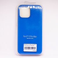 Чехол Silicon case_ низ закрыт_для iPhone 13 PRO MAX (2021) №03 синий