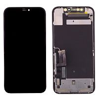 Дисплей для iPhone 11 (A2221) в сборе Черный - OR 100% (Переклейка)