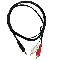 Кабель соединительный TELECOM 3.5 Jack (M) / 2xRCA (M), стерео, аудио, 1.5 м.
