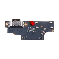 Шлейф для Xiaomi Poco M6 Pro 4G (2312FPCA6G) плата системный разъем/микрофон - Премиум