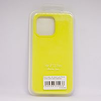 Чехол Silicon case_ низ закрыт_для iPhone 13 PRO (2021) №32 лимонный