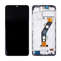 Дисплей для Tecno Spark 10 4G (KI5q/Kl5m) модуль с рамкой Черный - OR
