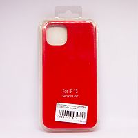 Чехол Silicon case_ низ закрыт_для iPhone 13 (2021) №14 красный