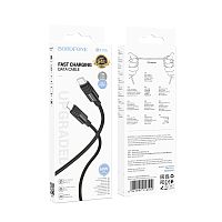Кабель Type-C - Type-C Borofone BX106 (3А, PD 60W), ПВХ, 1м, Черный