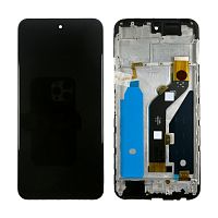 Дисплей для Tecno Pova 4 (LG7n) модуль с рамкой Черный - OR