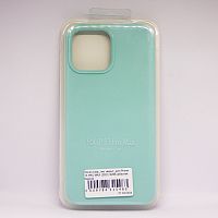 Чехол Silicon case_ низ закрыт_для iPhone 13 PRO MAX (2021) №68 небесная бирюза