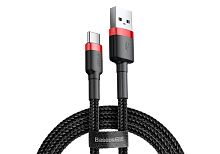Кабель USB - Type-C Baseus cafule Cable USB For Type-C 3A 1m Red+Black