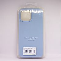 Чехол Silicon case_ низ закрыт_для iPhone 13 PRO MAX (2021) №43 светло-голубой
