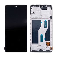 Дисплей для Xiaomi Redmi Note 10 Pro 4G (M2101K6G) модуль с рамкой Черный - (OLED)