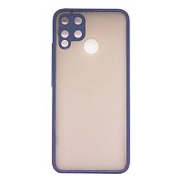 Чехол Силикон SKIN SHELL /противоударный/ для OPPO Realme C15 (2020) темно-синий