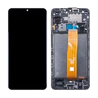 Дисплей для Samsung Galaxy A12 (A125F) модуль с рамкой Черный - OR Ref. (SP)