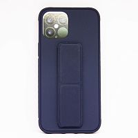Чехол-подставка с магнитом для iPhone 12 PRO MAX (6.7") 2020 темно-синий