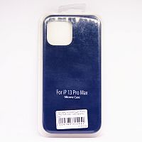 Чехол Silicon case_ низ закрыт_для iPhone 13 PRO MAX (2021) №63 металлик синий