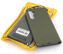 Чехол-книга MESH LEATHER MIX для Samsung A54 _5G (2023) хаки
