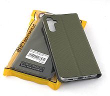 Чехол-книга MESH LEATHER MIX для Samsung A14 (4G) 2023 хаки