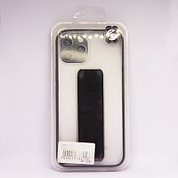 FRIENDLY CASE чехол-подставка для iPhone 12 PRO MAX (6.7") 2020 прозрачный-чёрный