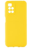 Чехол Cиликон матовый /тех.пак/ для Xiaomi Redmi 10 (2021) жёлтый