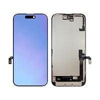 Дисплей для iPhone 16 (A3287) в сборе с тачскрином Черный - KELAI (Hard OLED) (площадка под IC)