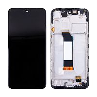 Дисплей для Xiaomi Poco M3 Pro 5G/Redmi Note 10T/10 5G модуль с рамкой Черный - OR