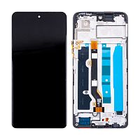 Дисплей для Tecno Spark 20 Pro (KJ6) модуль с рамкой Черный - OR