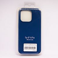 Чехол Silicon case_ низ закрыт_для iPhone 14 PRO (6.1") 2022 №20 тёмно-синий