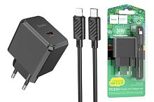 Сетевое зарядное устройство Type-C Hoco CS15A PD30W single port charger (EU) black