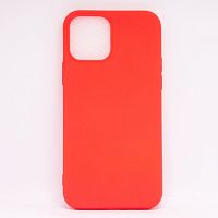 Чехол Cиликон матовый /тех.пак/ для iPhone 12/12 PRO (6.1") 2020 красный