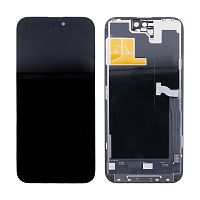Дисплей для iPhone 14 Pro Max (A2895) в сборе с тачскрином Черный - (Hard OLED) (площадка под IC)