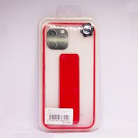 FRIENDLY CASE чехол-подставка для iPhone 12 PRO MAX (6.7") 2020 прозрачный-красный