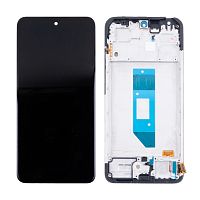 Дисплей для Xiaomi Redmi Note 14 4G (24117RN76O/24117RN76G) модуль с рамкой Черный - OR (SP)