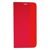 Чехол-книга MESH LEATHER MIX для Xiaomi Redmi NOTE 12S (2023) красный