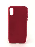 Чехол NANO силикон для iPhone X/XS вишневый