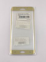Защитное стекло "Полное покрытие" для Samsung Galaxy G928F ( S6 Edge+) Золото