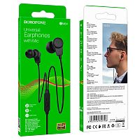 Купить Наушники проводные Borofone BM64 Universal earphones with Mic 3.5mm,1.2m (black) с доставкой