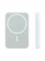 Внешний аккумулятор iPhone MagSafe Power Bank 3А, Qi 15W, 5000 mAh ( усиленный магнит ) White