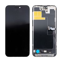 Купить Дисплей для iPhone 14 Pro Max (A2895) в сборе с тачскрином Черный - (Soft OLED, Full HD, 120 Гц) (с верификацией = с привязкой без ошибки) с доставкой